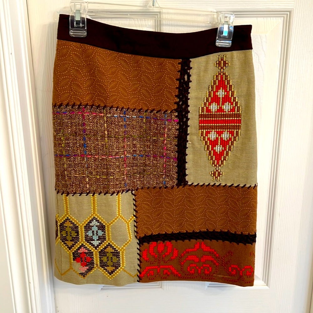 TABITHA embroidered skirt from Anthropologie